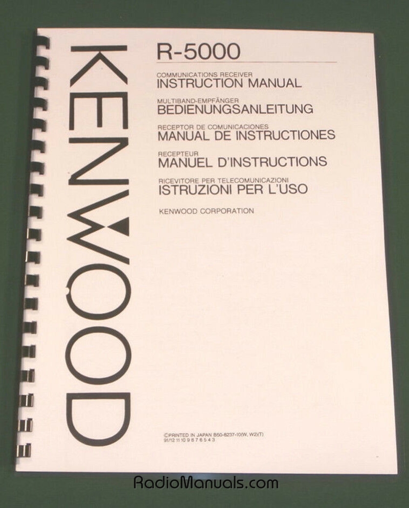 Kenwood R-5000 Instruction Manual